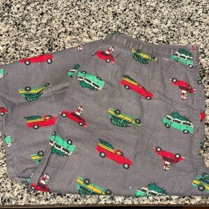 Old Navy Gray Pajama Pants with Colorful Car Print
